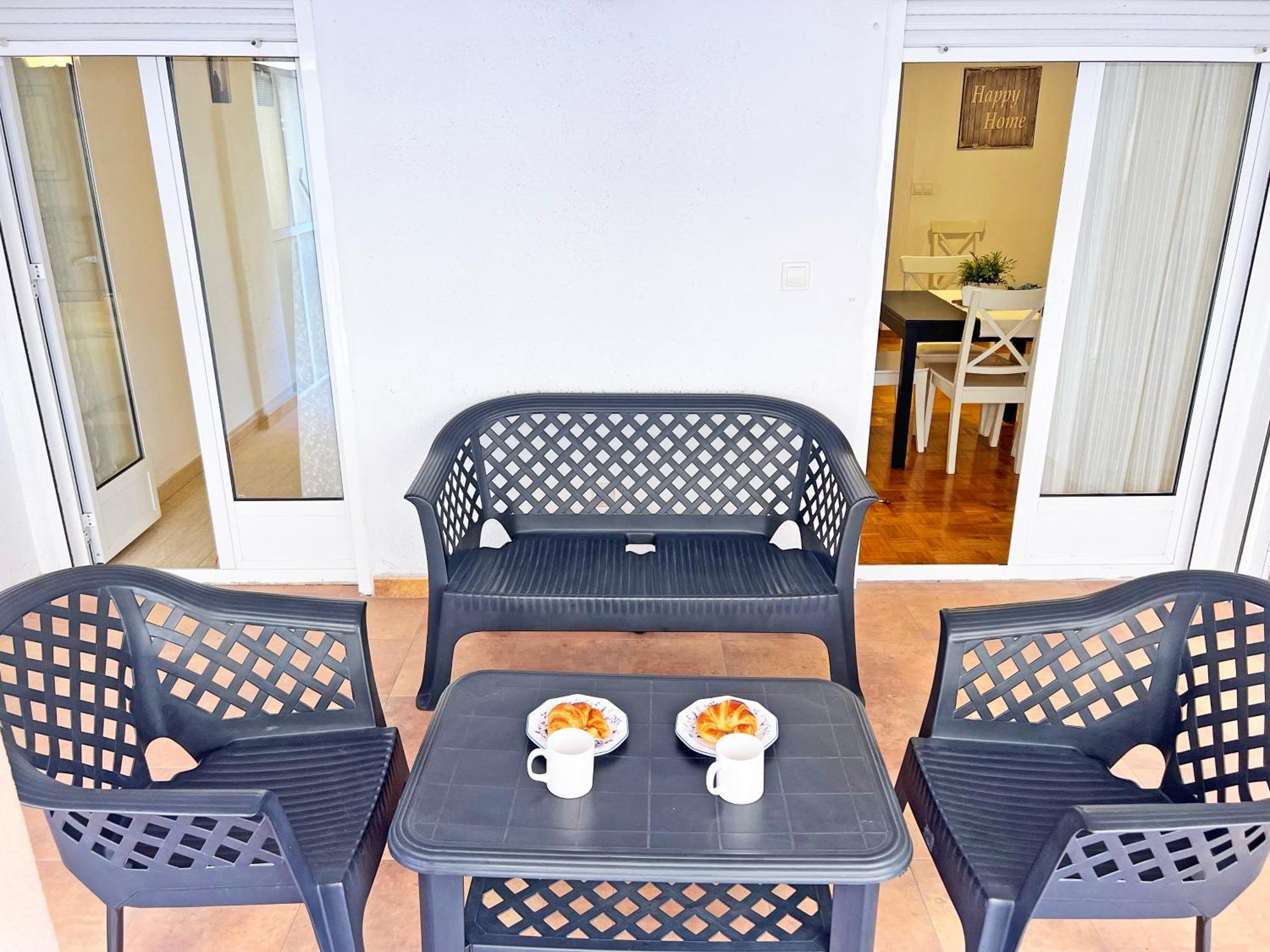 Encantador Muy Centrico Terraza Y Ac Alicante Exterior foto